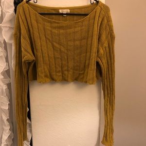 Mustard Cropped Sweater